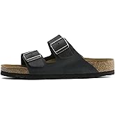 Birkenstock Women's Arizona Soft Footbed Sandal ,Black Oiled Leather,41 N EU / 10-10.5 2A(N) US