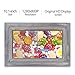 Digital Picture Frame iDeaPLAY 10.1 inch WiFi Touchscreen Photo Frame with 8GB Storage Volume, 1280x800 HD Display, Gift Choice,Support Photo, Music, Calendar, Clock - Driftwood