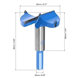 uxcell Forstner Drill Bits 55mm, Tungsten Carbide