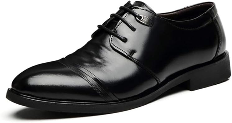 Amazon Awor ビジネスシューズ メンズ フォーマル 靴 メンズシューズ 革靴 ビジネス カジュアル ストレートチップ 紳士靴 正装 レトロ おしゃれ ローファー レースアップシューズ ローヒール ローカット 身長upシューズ Awor ビジネスシューズ