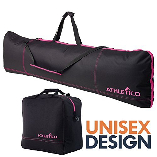 image for Athletico Two-Piece Snowboard and Boot Bag Combo | Store & Transport S