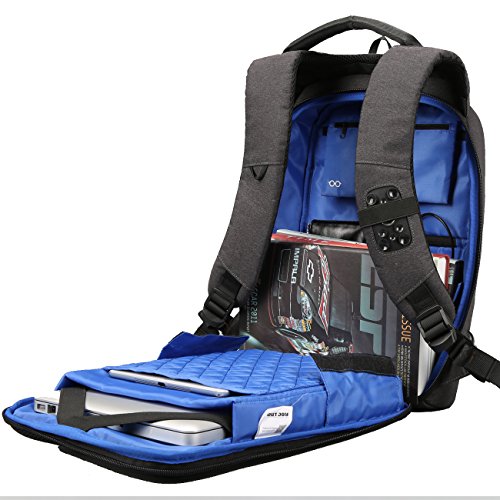 AntiTheft Laptop Backpack Waterproof Business Bag with USB Charging