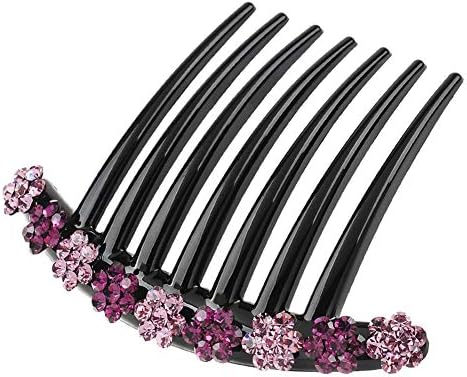 aimaoer Hairpin, Hair Drill, Hairpin, Hairpin, Hairpin, Hairpin Head Clip, Top Clip, Mother'S Jewelry,Deep Purple