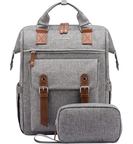 LOVEVOOK Rucksack Damen, Laptop Schulrucksack Mädchen Teenager 15,6 Zoll