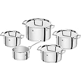 Zwilling 5-piece Pot-Set, with 4 Lids, Suitable for Induction, Stainless Steel, Passion