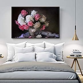 Floating Framed Canvas Wall Art for Living Room, Bedroom Still Life Canvas Prints for Home Decoration Ready to Hang - 16x24 inches