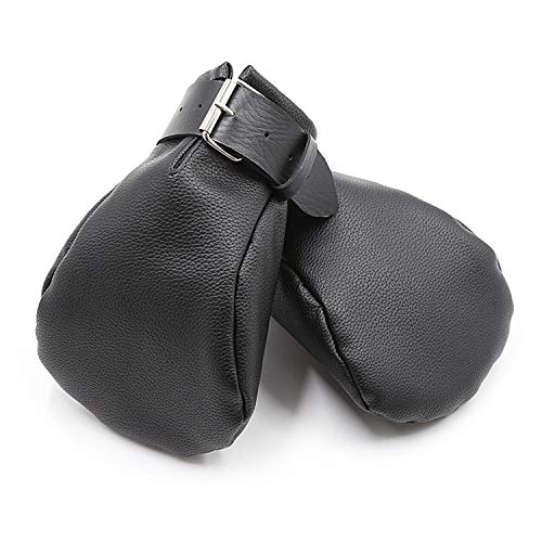 remium Soft Leather Padded Bondage Mitts SM Restraints w/Lockable Padded Bondage Mitts Boxing Gloves BDSM Adult Sex Toys