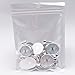 Dcatcher 24 PCS Bezel Pendant Trays Round Cabochon Settings Trays Pendant Blanks, 25mm Diameter, Silver