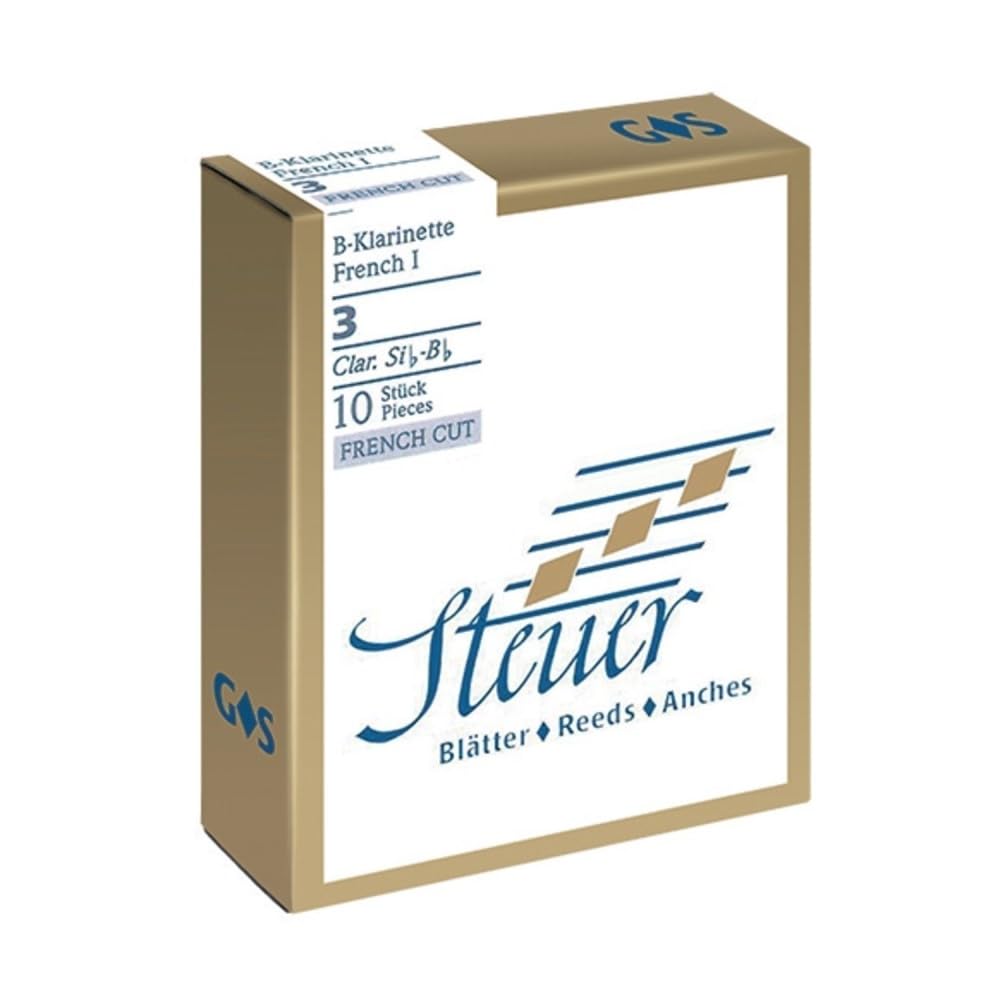 Steuer reed BB clarinet Solo White Line 2.5 French cut pack of 10