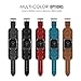 MoKo Compatible Band Replacement for Apple Watch 42mm 44mm Series 4/3/2/1, Genuine Leather Smart Watch Band Cuff Replacement Strap - Quartz Gray (Not Fit 38mm 40mm Versions)