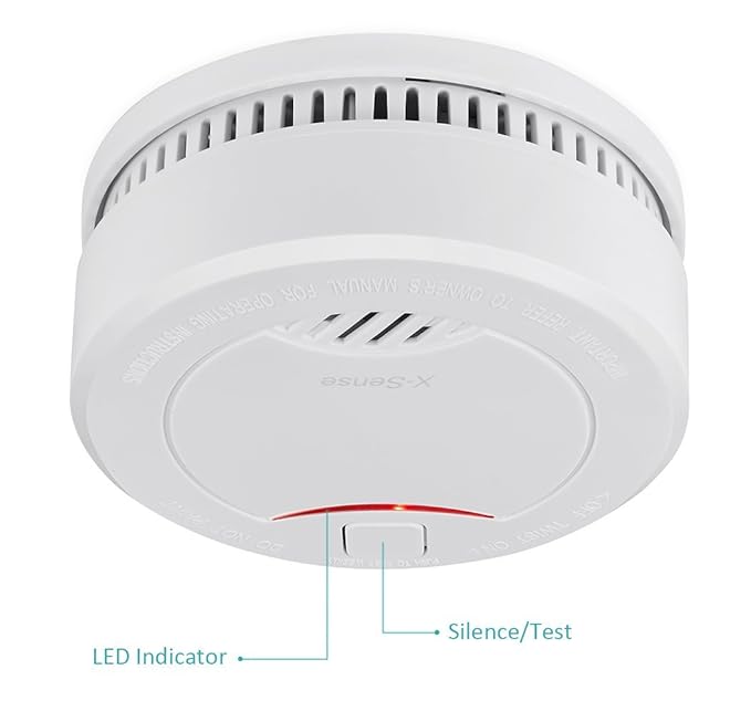 X-Sense Detector de Humo Alarma de Incendios Con Sensor Fotoeléctrico DS32, 10 Años Vida Útil: Amazon.es: Electrónica