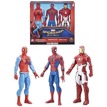 titan spider homecoming man hero series action figure spiderman inch pack toys figures marvel iron