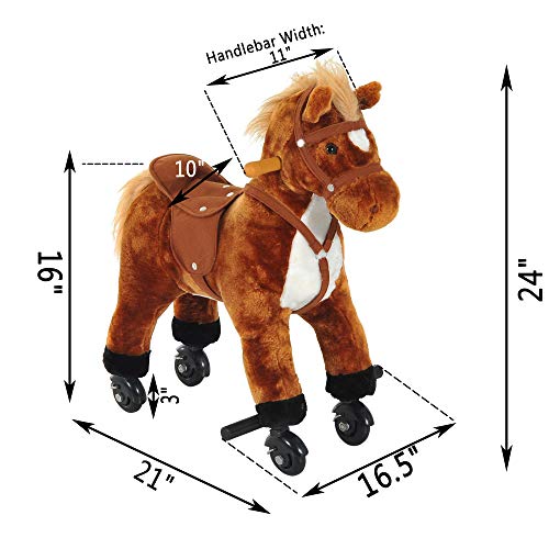 Lifelike Stuffed Melissa And Doug Plush Rocking Horse Fisher Price