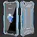 LWGON iphone 7 plus Case, Aluminum Metal Shock Proof Frame Bumper Double Color Oxidation Aluminum Metal Case Cover for iphone 7 plus (GD blue)