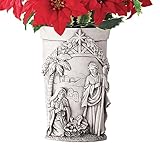 Nativity Christmas Memorial Vase Grave Decoration for Flowers