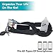 Sport Running Belt Adjustable Workout Waist Belt – No Bounce, No Slip Fitness Pack – Store Phone, Keys, Money & Water Bottle – Perfect for Running, Biking, Hiking & Weight Training