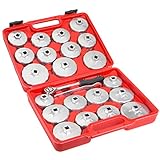 Aluminum Alloy Cup Type Oil Filter Cap Wrench Set Socket Removel 23PCs