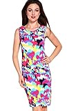 Zeagoo Women's Bandage Midi Bodycon Stretch Evening Cocktail Party Dresses