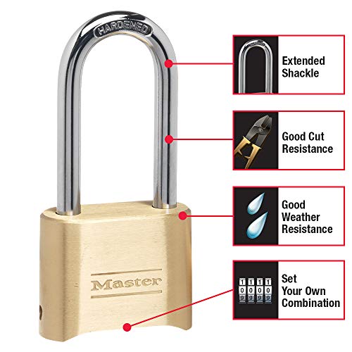 Master Lock Combination Padlocks - Weatherproof Set Your Own Code Locks