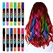 MOBIUS Toys Colorful Hair Chalk Pens for Girls - Hair Chalk (12 Colors), Temporary Hair Color for Kids and Hair Chalk for Kids, Beautiful Hair Paint Birthday Gift for Girls Age 8, 9, 10 ++