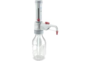 BrandTech 4600131 Dispensette S Analog-Adjustable Bottletop Dispenser with Recirculation Valve, 0.5 mL-5 mL Capacity