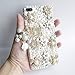 DMaos Compatible with iPhone Xs Max Women Case, Handbag Design Sparkly Rhinestone Cover, Cute Girly Bling Diamond Snow Flower, Beauty 6.5 inch 2018