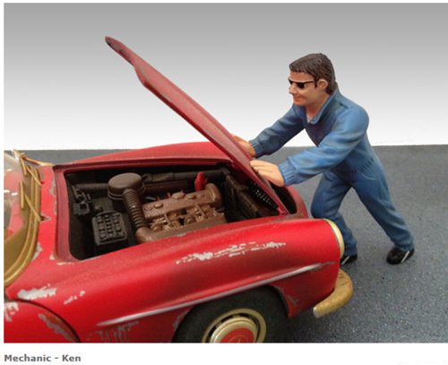 Mechanic Ken Figure For 1:18 Models by American Diorama 23790