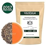 Himalayan Gold Black Tea (50 Cups), Limited Edition  GOLDEN TIPS  Black Tea Loose Leaf - Aromatic, Rich & Delicious, ABUNDANT NATURAL ANTI-OXIDANTS, Sourced Garden Fresh Direct from Estates,3.53oz