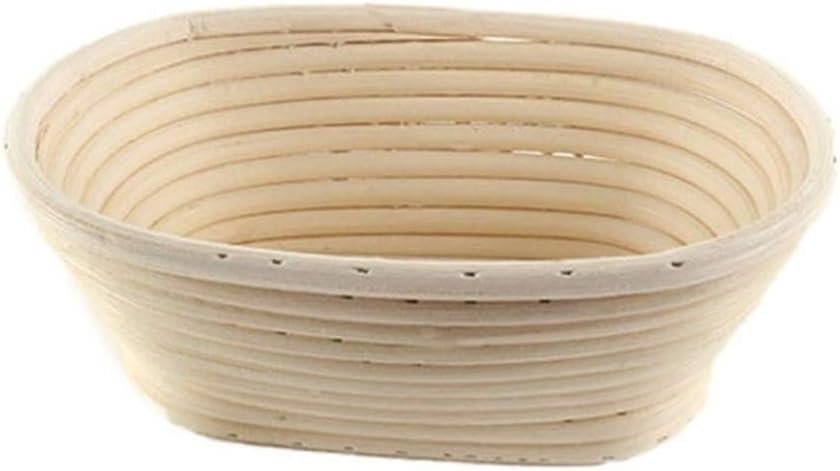 QuTess Banneton Proofing Basket Baking Dry Basket Oval Shape Rattan Banneton Basket Bread Dough Proving Brotform Bowl
