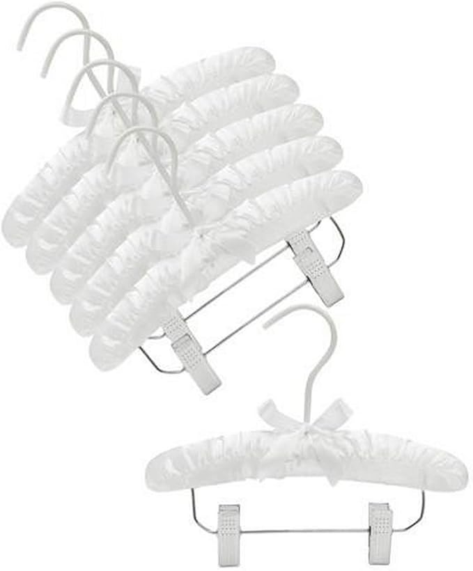 satin padded baby hangers