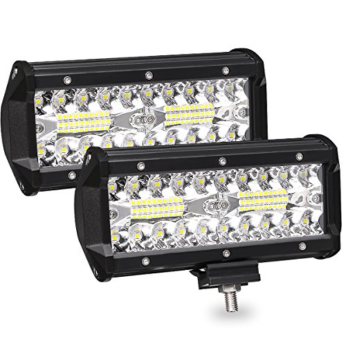 AMBOTHER LED Pods, 2pcs 7'' 240W Off road Driving Lights LED Work Light Bar OSRAM Spot Flood COMBO Fog lights Waterproof LED Cubes for Truck Jeep Boat Pick Up UTV ATV Marine, 3 Years Warranty 2Pack