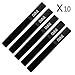 Oldhill Hook and Loop Fastening Straps (50 Pack) - Black