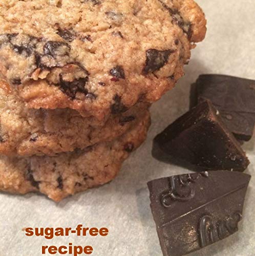 LUV Large Keto Chocolate Chips - 8 oz Sugar Free 80% Dark Chocolate Mega Chunks For Baking Or Snacking - Stevia Sweetened Low Net Carb Gluten Dairy Free Vegan Keto Friendly Candy Bar Pieces