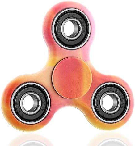 Fidget Toy Hand Spinner Finger Tri-Sppiner Camouflage, Stress Reducer Relieve Anxiety and Camo(Pink-Camouflage)