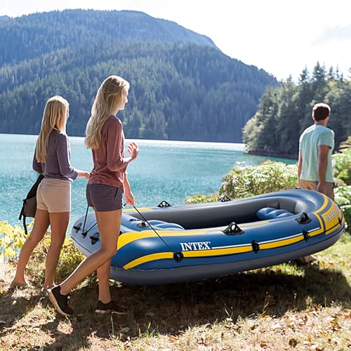 Intex Challenger Inflatable Boat Set with Oars + Inflator (Multiple Sizes Available)