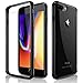 iPhone 7 Plus Case, iPhone 8 Plus Case, Clear Slim Crystal Hybrid Anti-Scratch Transparent Hard Back Cover Soft Flexible Black Bumper Shockproof Cases for Apple iPhone 7 plus & iPhone 8 plus (2017)