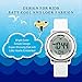 Bo Yi Kids Outdoor Sports Children's Waterproof Wrist Dress Watch With LED Digital Alarm Stopwatch Lightweight Silicone for Boy Girl - White