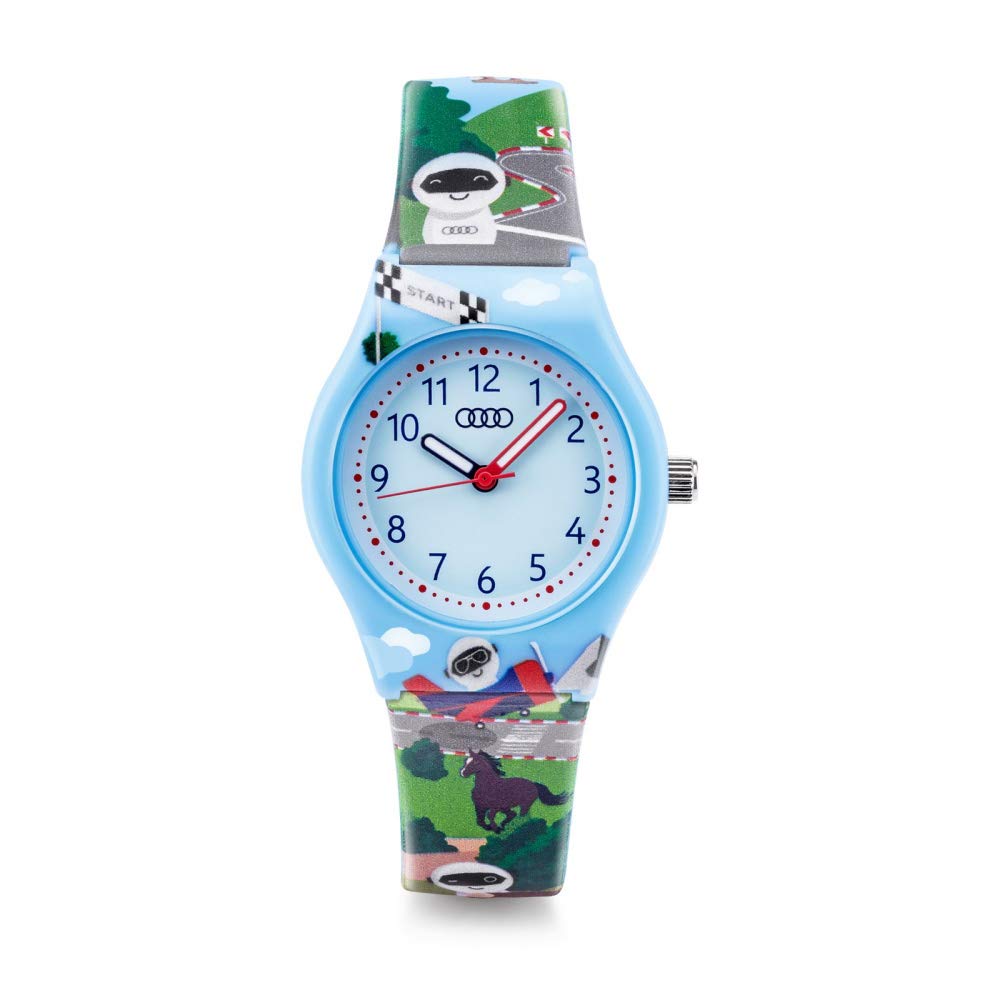 Audi 3202000900 Children's Wrist Watch Robot ADUI Design Light Blue