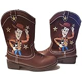 Disney Pixar Toy Story Toddler Boys Light Up Woody Cowboy Boots