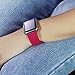 YC YANCH Compatible with Apple Watch Band 38mm with Case, Silicone Sport Strap Replacement Band with Apple Watch Screen Protector Compatible with iWatch Apple Watch Series 1/2/3, S/M Rose Red