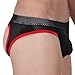 Men's Low-Waisted Thong Backless Lycra Bulge Shorts,NNK001,Black,M