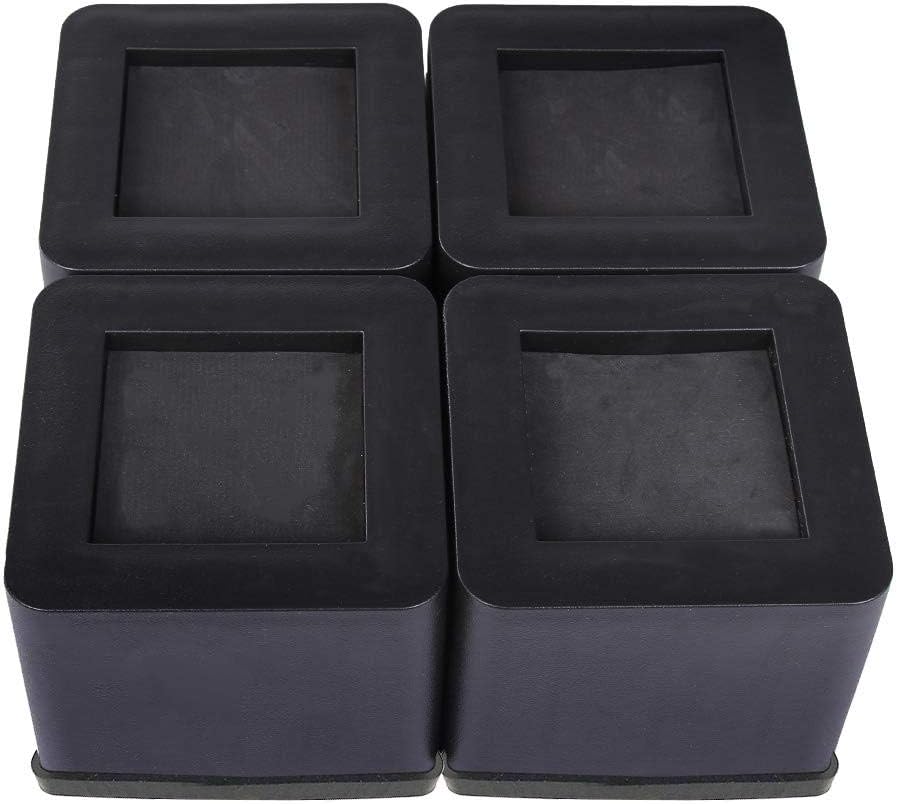 Williamly Bed Risers Heavy Duty Furniture Risers, Bed Risers Create Additional Height or Storage Heavy Duty Furniture Risers for Table Sofa Couch Armchair Desk 4 Pack