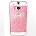 HTC one M8 Case,Silverback, Glitter Hybrid Protective Hard Cover Cases for HTC one M8 -Pink