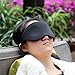 Eye Sleep Mask - Eye Cover For Sleeping 3D Comfy Memory Foam Travel Mask Mens Womens Health Sleep Patch Camping Eye Shades Blindfold Satin Silky Lightweight Black Night Mask