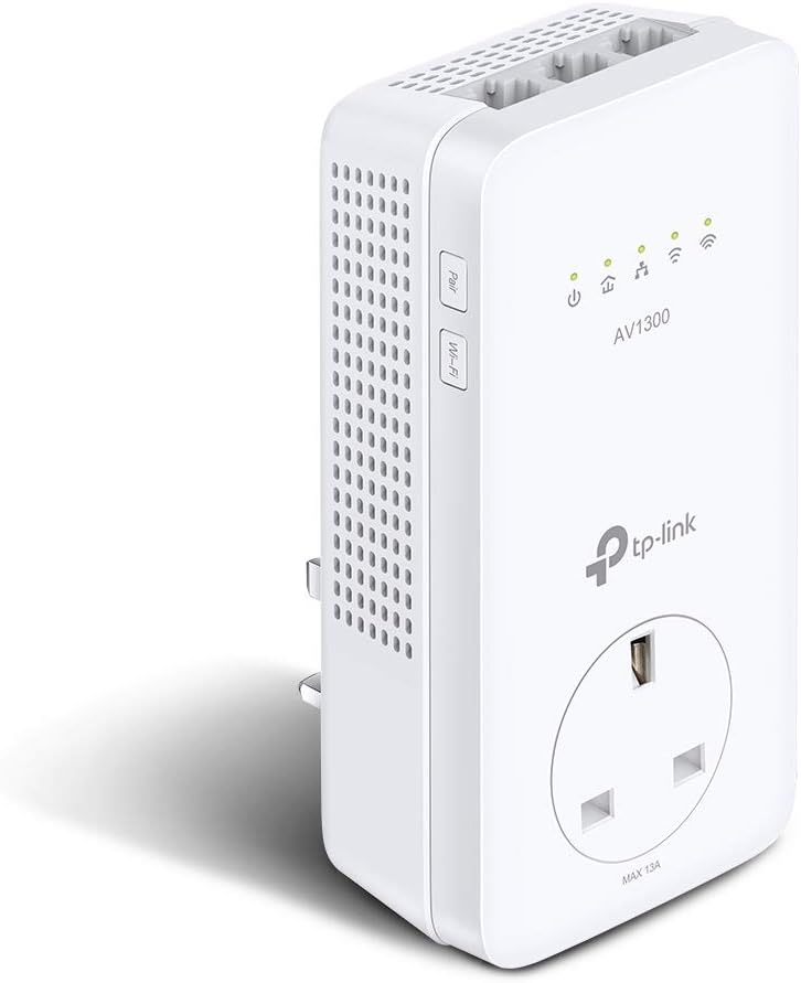 TP-Link TL-WPA8631P AV1300Mbps WiFi Extender Booster, Dual-Band WiFi Extender, 3x Gigabit Ports