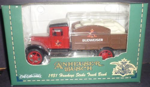 1/34th Scale Anheuser Busch 1931 Hawkeye Stake Truck Bank