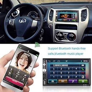 CATUO Autoradio Bluetooth Autoradio 2 DIN Universale MP5 Stereo Giocatore con 7" HD 1080P Touch Screen GPS Navigazione Controllo del Volante FM/RDS, USB/TF/AUX in/Supporto Fotocamera per Retromarcia - immagine 5