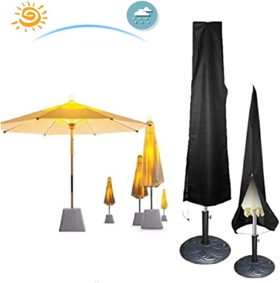 Amazon Com Patio Umbrella Covers Cantilever Offset Umbrella Cover 6 To 10 Ft 420d Waterproof Durable Outdoor Market Parasol Cover With Zipper Banana Umbrella Protector Black Musical Instruments