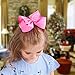 15Pcs 4.5 Inch Hair Bows For Girls Grosgrain Boutique Bows Alligator Clips For Teens Babies Toddlers Children Kids Teens Headbands