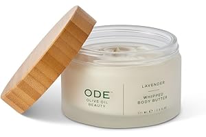 McEvoy Ranch Whipped Body Butter | ODE Olive Oil Beauty | 5.8 FL OZ | Crafted with Organic EVOO, Hyaluronic Acid, Organic Shea & Cocoa Butters | Nourishing, Brightening, Firming (Lavender)